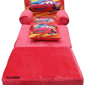Fotoliu extensibil din plus cu 3 placi si pernuta inclusa- Fulger McQueen - Img 2
