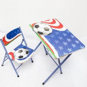 Masuta si scaunel copii, pliabile – Fotbal