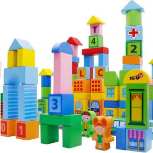 Set 100 Cuburi De Construit Orasul Inteligent - Img 3