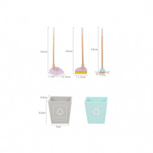Set carucior de curatenie din lemn, Cleaning Car - Img 3