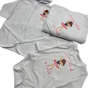 Set prima baita, Mica balerina, roz 3 piese, en gros