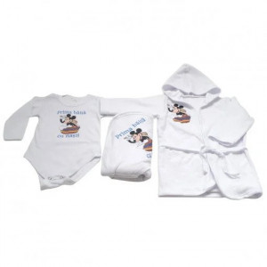 set prima baita 3 piese, prosop,halat,body