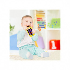 Telefon Mobil Inteligent, Cu Touchsceen Pentru Bebe, Galben - Img 2