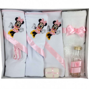 Trusou de botez complet pentru biserica Minnie, roz