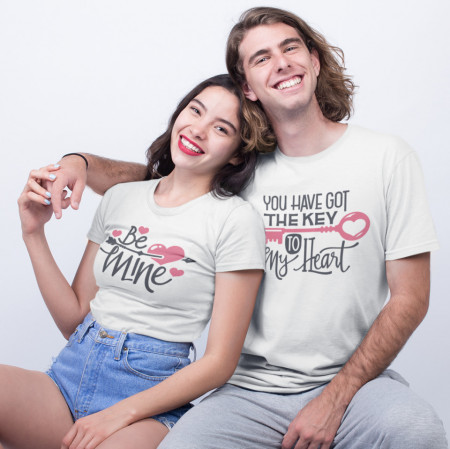 Set tricouri personalizate cuplu "Be mine"