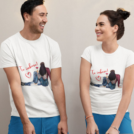 Set tricouri personalizate cuplu
