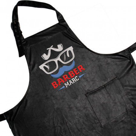 Sort piele ecologica personalizat brodat "Super Barber"