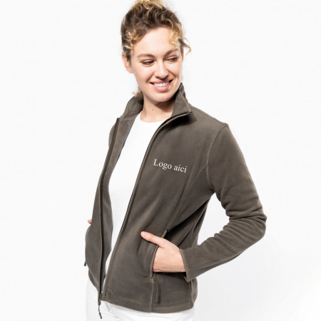 Hanorac fleece dama brodat personalizat "Logo"