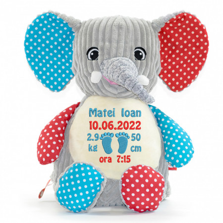 Plus personalizat brodat "Elefant senzorial"
