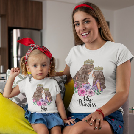 Set tricouri personalizate mama "Princesses"