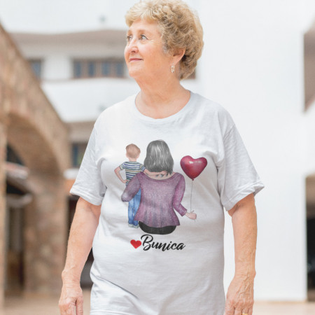 Tricou personalizat "Bunica cu baiat"