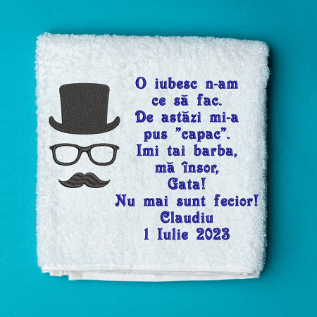 Prosop personalizat brodat mire "Fecior"