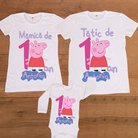 Set aniversar personalizat "Piggy"