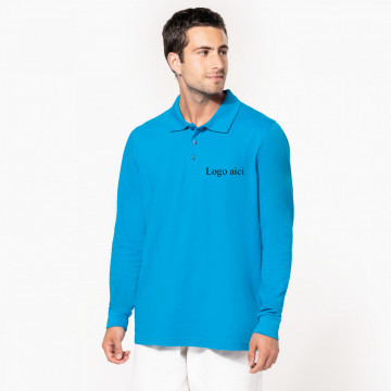 Bluza polo barbat brodata personalizata "Logo" - Img 1