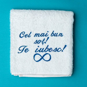 Prosop personalizat brodat "Cel mai bun sot"