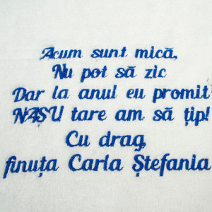 prosop personalizat brodat nas botez