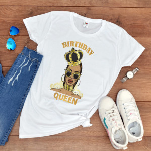 Tricou personalizat aniversare "Birthday Queen"