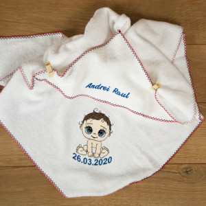 Prosop personalizat brodat copii "Baby born"