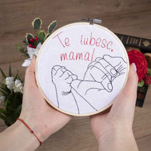 Tablou personalizat brodat mama