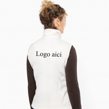 Vesta fleece brodata personalizata dama "Logo" - Img 4