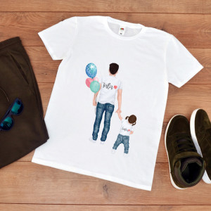 tricou personalizat tata cu fetita