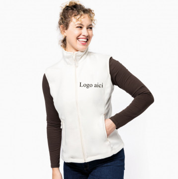 Vesta fleece brodata personalizata dama "Logo" - Img 1