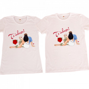Set tricouri personalizate cuplu