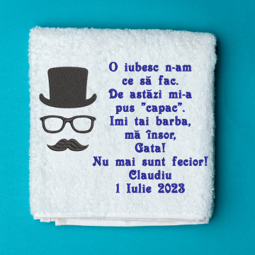 Prosop personalizat brodat mire "Fecior"