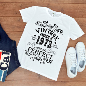 tricou personalizat aniversare vintage