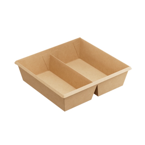 Caserola delivery natur one-click 1200ml 2 compartimente