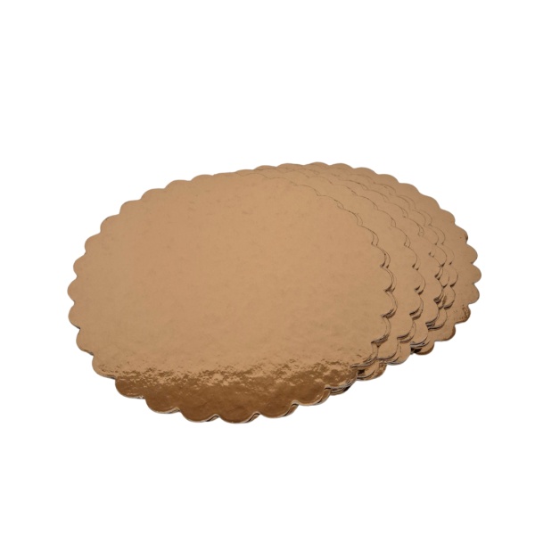 Discuri auriu/negru tip floare - 26cm 10buc/set