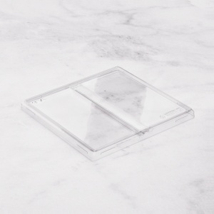 Capac plat PET caserola one-click 1200ml 2 compartimente