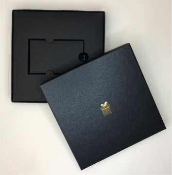 Cutie card cadou neagra 142x142x18 mm - Img 2