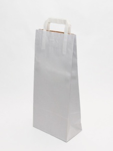 Saci hârtie 5KG doua straturi alb cu mâner interior 24x10x44,5