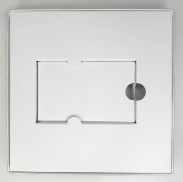 Cutie card cadou alba 142x142x18 mm - Img 3