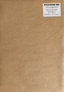 Hartie de ambalat cu polietilena matase natur 38+9 g/mp 50x70cm