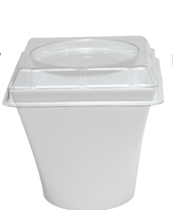 Capac cupa DESERT din plastic 240ml