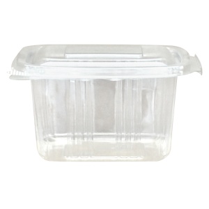 Caserole 375gr PET cu capac plat - 100buc/set