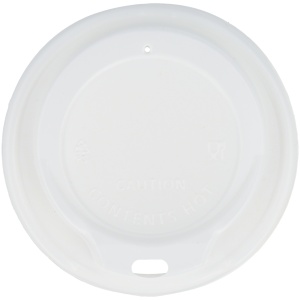 Capac plastic alb pentru 12/16oz baza lata (set 100buc)