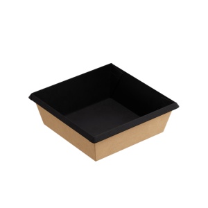 Caserola delivery natur negru one-click 550ml