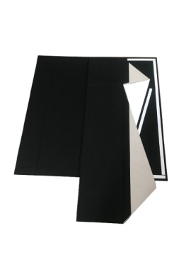 Cutie cadou neagra pentru o sticla 360x100x100mm - Img 4