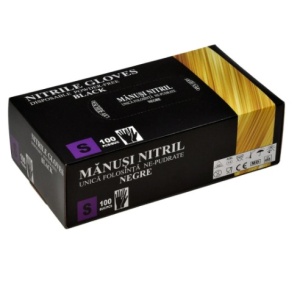 Manusi nitril nepudrate - marimea S - 100buc/cutie