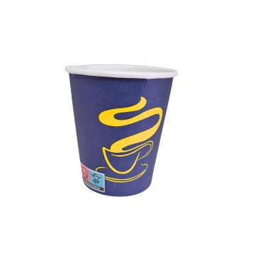 Pahare cafea din carton albastru 8oz 240ml 50 buc/set - Img 2