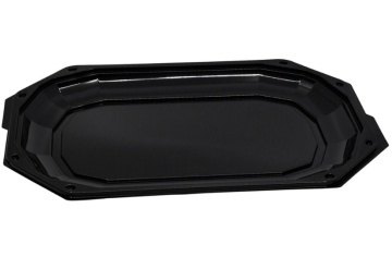 Platou negru din plastic 45cm - 10buc/set (fara capac) - Img 1