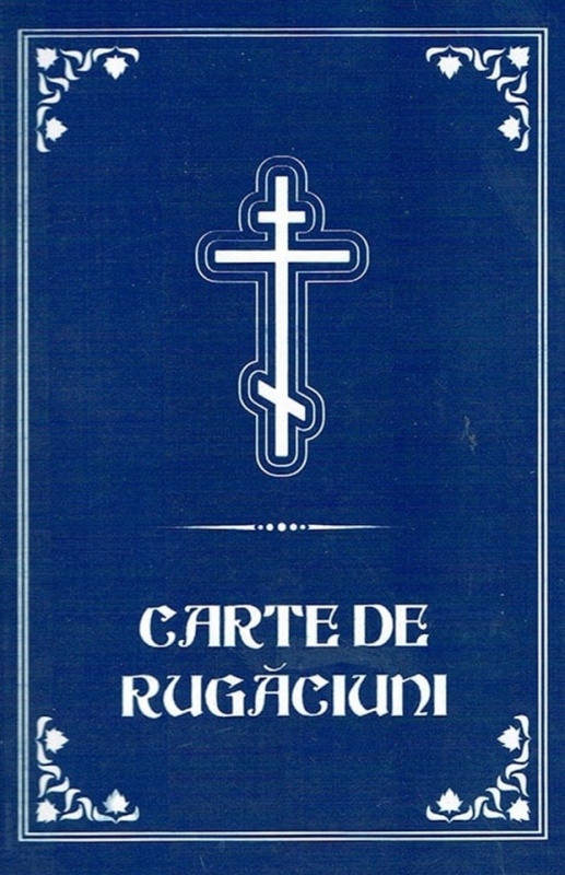 Carte de Rugăciuni - 2 culori - Cartonată - Format mic - 10,5 x 15 cm - albastră