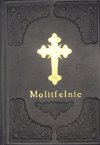 Molitfelnic - Legat in piele naturala - Maro deschis