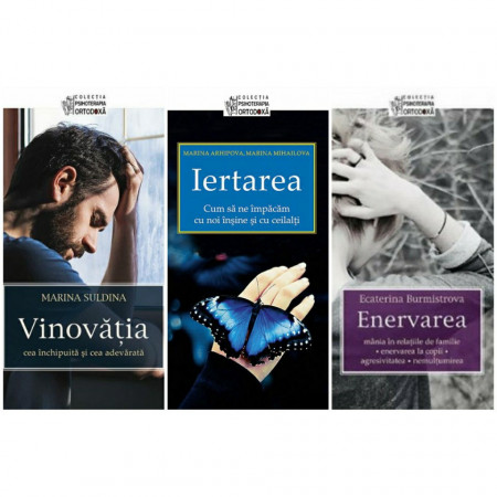 Pachet promotional cu 3 carti din colectia " Psihoterapia Ortodoxa" Vinovatia / Iertarea/ Enervarea
