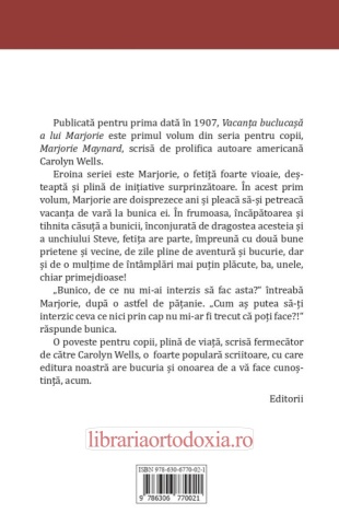 Vacanța buclucașă a lui Marjorie – de Carolyn Wells