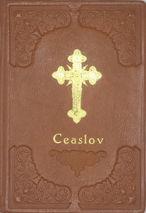 Ceaslov cu coperi imbracate in piele naturala
