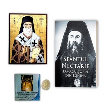 Pachet Sf. Nectarie - Cordeluta atinsa de racla Sfantului Nectarie